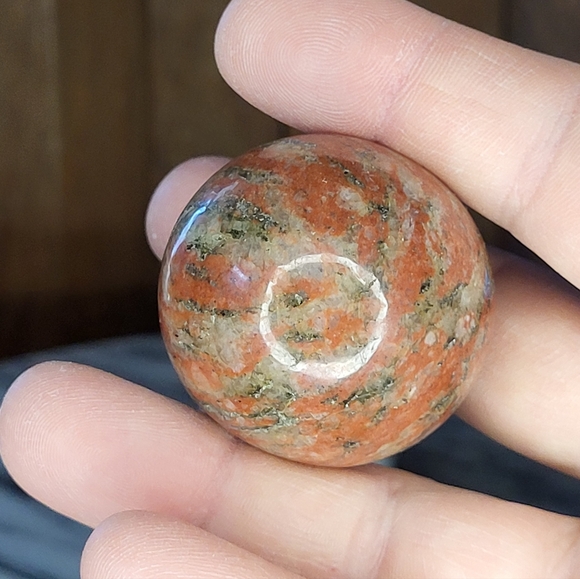 Other - Red and Green Stone Sphere